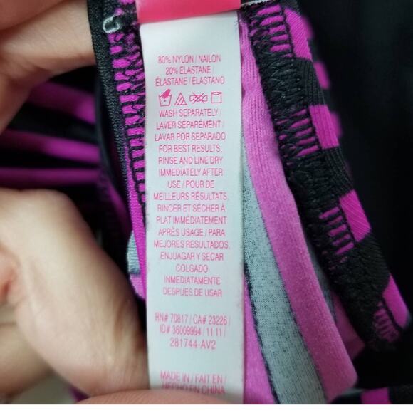 Victoria's Secret Striped Bandeau Bikini Top MED - Picture 6 of 8